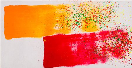 HSIAO CHIN (1935)Chi-293 Acrilici su telaCm 27,5x53Firma in basso...