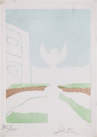 TANO FESTA (1938-1988)Senza Titolo AcquaforteFoglio cm 19x14Firma in basso a...