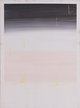 VALENTINO VAGO (1931)Senza Titolo, 1987 Tempera alla caseina su carta...