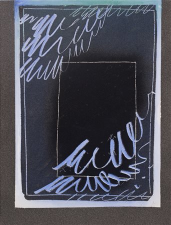 AGOSTINO FERRARI (1938)Senza titolo, 1989 Olio e sabbia su cartoneCm...