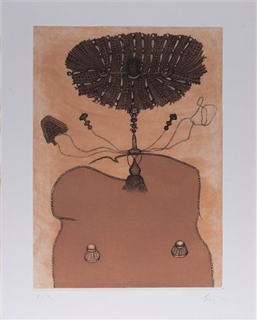 ENRICO BAJ (1924-2003)Antoniette Du Ligier De La Garde, 1980 AcquaforteFoglio...