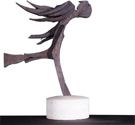 MARIO CEROLI (1938) L'Angelo, 2000 Scultura a tutto tondo in bronzo fuso...