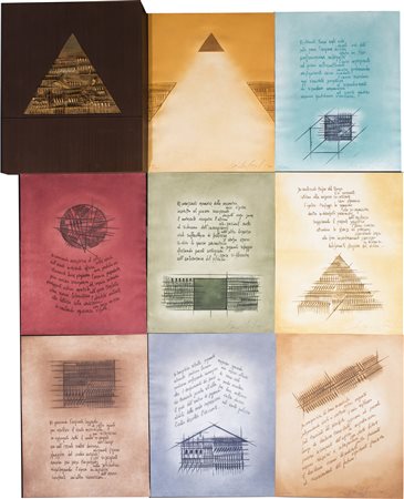 ARNALDO POMODORO (1926) De - Cantare Urbino, 1985 Bassorilievo in bronzo...