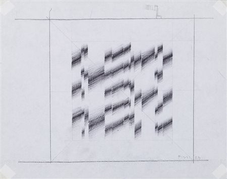 ENNIO FINZI (1931)Senza Titolo, 1973 Matite su cartaCm 22x28Firma e datazione...