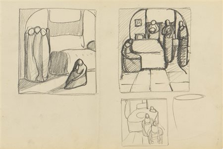 CASORATI FELICE (1883 - 1963) - SENZA TITOLO .