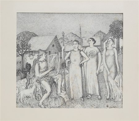 GARBARI TULLIO (1892 - 1931) - IL POMO DELLA DISCORDIA.