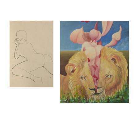 TORRE LUCIANO (n. 1927) - LOTTO COMPOSTO DA N.2 OPERE.