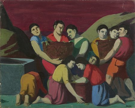 BORRA POMPEO (1898 - 1973) - LA VENDEMMIA.