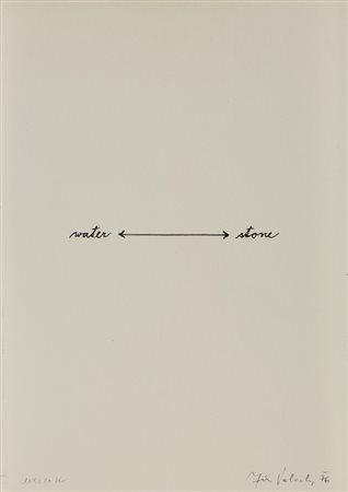 VALOCH JIRI (n. 1946) - WATER - STONE .