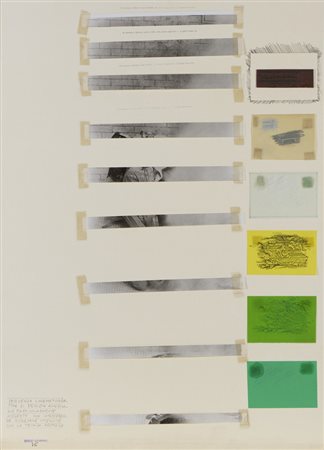 GAMBINO DUILIO (1937 - 2013) - SEQUENZA CINEMATOGRAFICA DI REGISTA AMERICANO PARTICOLARMENTE VIOLENTO CON INTERFERENZE DISNEYANE OTTENUTE CON LA TECNICA DEL FROTTAGE.