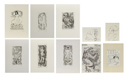 ALESSANDRI LORENZO (1927 - 2000) - LOTTO COMPOSTO DA N. 10 OPERE.