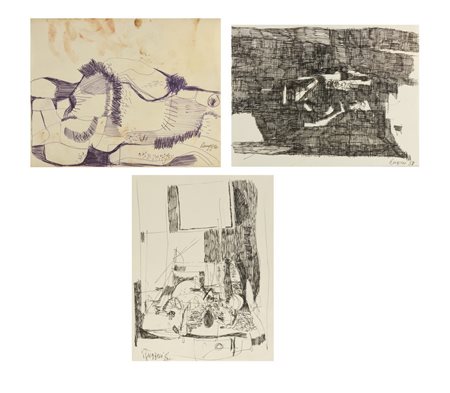 RUGGERI PIERO (1930 - 2009) - LOTTO COMPOSTO DA N.3 DISEGNI.
