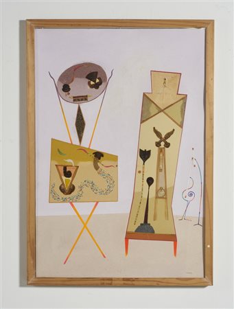 CALDARERA ANTONIO (n. 1942) - *DUE STRANE PRESENZE.