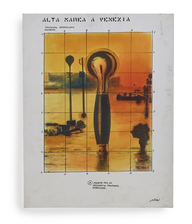 PLESSI FABRIZIO (n. 1940) - TRAMONTO VENEZIANO .