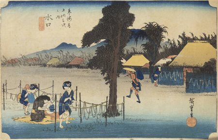 UTAGAWA HIROSHIGE (ICHIRYUSAI HIROSHIGE I)  Stampa senza titolo