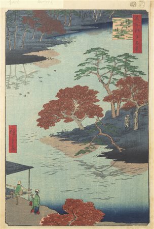 UTAGAWA HIROSHIGE (ICHIRYUSAI HIROSHIGE I) Stampa dalla serie delle ''Cento vedute di Edo''