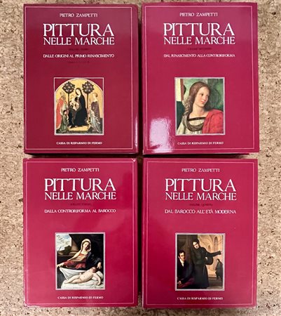 PITTURA NELLE MARCHE - Lotto unico di 4 cataloghi dell'omonima collana, 1988