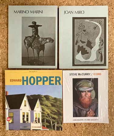EDWARD HOPPER, STEVE McCURRY, MARINO MARINI E JOAN MIRO - Lotto unico di 4 cataloghi