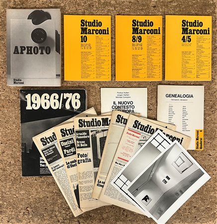 STUDIO MARCONI, MILANO - Lotto unico di 7 tra cataloghi e notiziari editi dalla Galleria