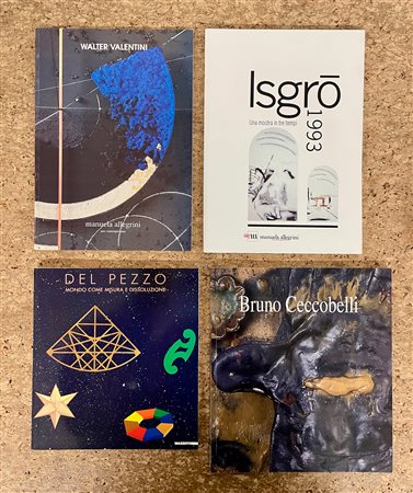 BRUNO CECCOBELLI, EMILIO ISGRO, LUCIO DEL PEZZO E WALTER VALENTINI - Lotto unico di 4 cataloghi