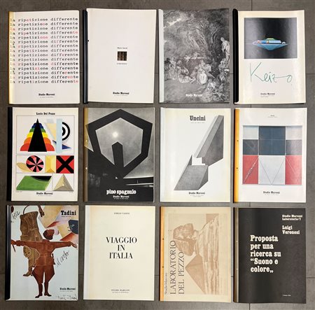 STUDIO MARCONI, MILANO - Lotto unico di 12 cataloghi editi dalla Galleria