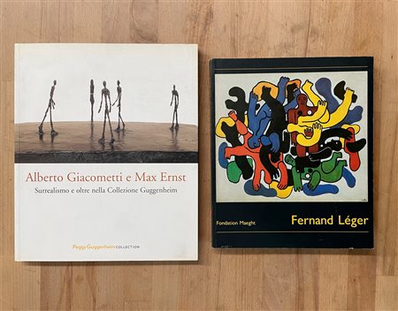 ALBERTO GIACOMETTI, MAX ERNST E FERNAD LÉGER - Lotto unico di 2 cataloghi