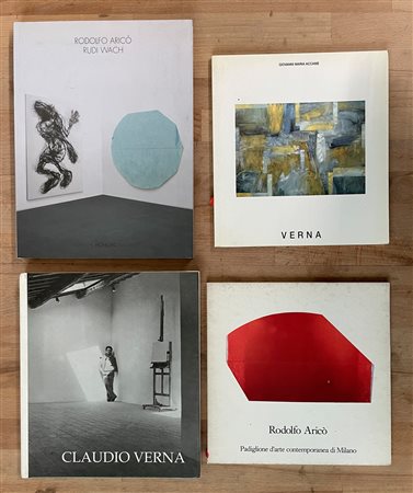 CLAUDIO VERNA E RODOLFO ARICÒ  - Lotto unico di 4 cataloghi