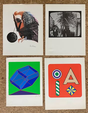 EDIZIONI BOLAFFIARTE (PERILLI, DEL PEZZO, TRUBBIANI E OLIVOTTO) - Lotto unico di 4 fotolitografie