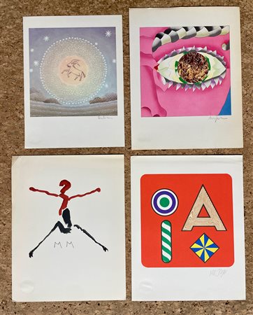 EDIZIONI BOLAFFIARTE (NESPOLO, DEL PEZZO, RABUZIN E MARINI) - Lotto unico di 4 fotolitografie