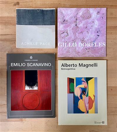 ASTRAZIONE ITALIANA DEL XX SECOLO (PACE, MAGNELLI, DORFLES E SCANAVINO) - Lotto unico di 4 cataloghi