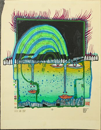 FRIEDENSREICH HUNDERTWASSER, "Venezia", 1976