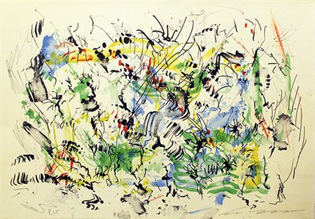 ERNESTO TRECCANI, "Astratto", anni '80