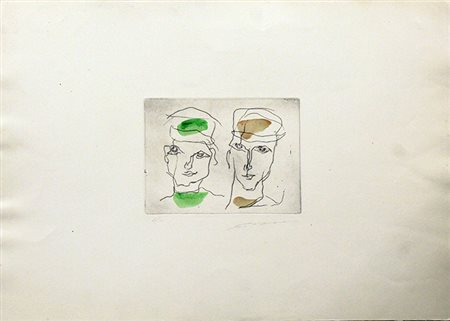 ERNESTO TRECCANI, "Figure", anni '70