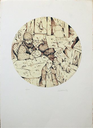 ANTONIO POSSENTI, "Il pittore", anni '80