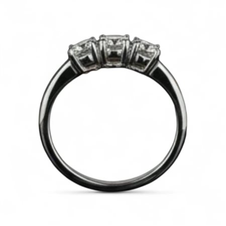 Anello trilogy in oro bianco