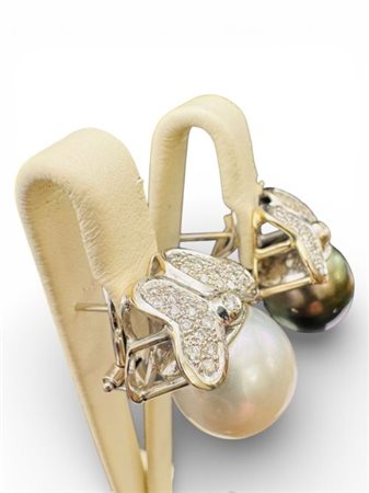 Orecchini oro bianco 18 kt