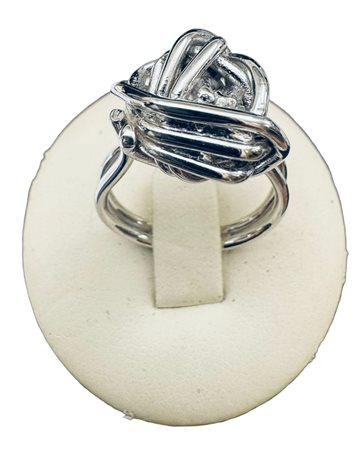 Anello in oro bianco 19 kt di Emilio Scanavino