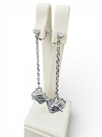 Orecchini oro bianco 18 kt di Emilio Scanavino