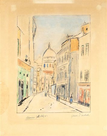 Maurice Utrillo (Parigi 26/12/1883 - Dax 5/11/1955) Montmatre, Le Dome du...