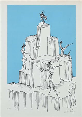 Man Ray (Philadelphia 1890 - Parigi 1976) La montagna di cristallo 1971 Firma...