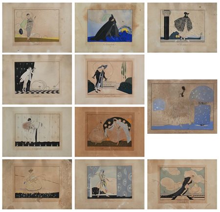 Umberto Brunelleschi (Montemurlo 1879 - Parigi 1949) Collezione di 11...