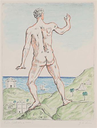 Giorgio De Chirico (Volo 1888 - Roma 1978) Hercole 1973 Firma e numerazione...