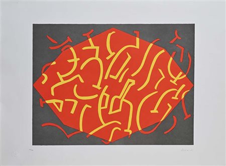 Carla Accardi (Trapani 1924 - Roma 2014) Senza titolo Firma e numerazione...