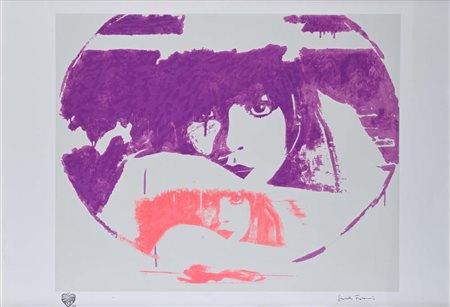 Giosetta Fioroni (Roma 1932 - 0) Doppio liberty magenta Firma e numerazione...