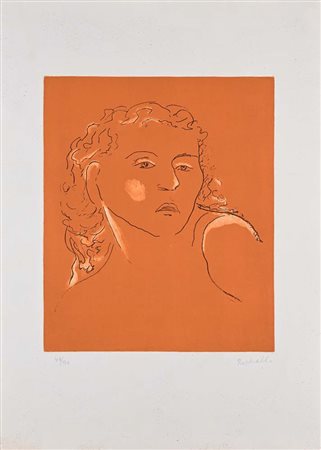 Antonietta Raphael Mafai (Kaunas 1895 - Roma 1975) Ritratto Firma e...