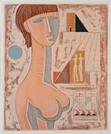 Mario Tozzi (Fossombrone 1895 - Saint-Jean-du-Gard 1979) Nudo di donna Firma...