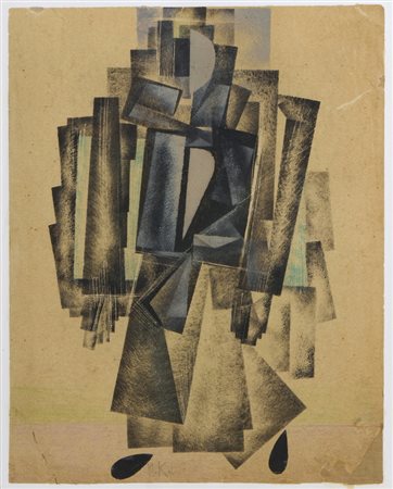 KLIUN IVAN VASILIEVITCH (1873 - 1943) - SENZA TITOLO (FIGURA SUPREMATISTA, 1915 ca).