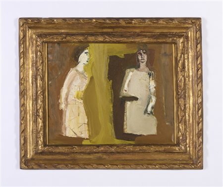 SIRONI MARIO (1885 - 1961) - DUE FIGURE (1960 ca).