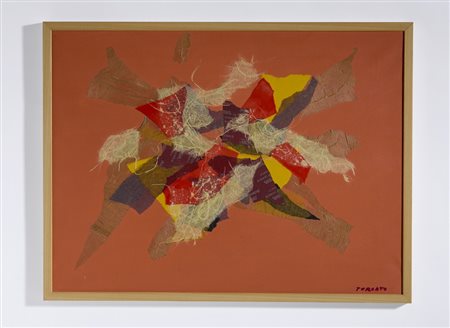 TURCATO GIULIO (1912 - 1995) - COLLAGE, (1970 ca).