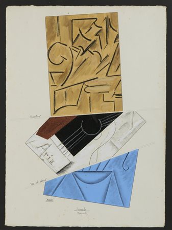 MONDINO ALDO (1938 - 2005) - DALLA SERIE OMAGGIO A BRAQUE: SONATE, ANNI'70.